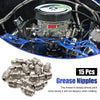 Motorcycle Grease Nipple Fitting / 15pcs 1/8in Nickel Plated Straight / Grease Nipple Fitting