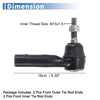 Dodge Dakota 2 x Front Outer Tie Rod End Links (2000-2004)