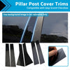 Jeep Grand Cherokee 6 x Black Pillar Post Cover Trims (2011-2021)