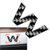 Car Window Door Wall Black Alphabet Letter Emblem Badge Decals Stickers