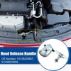 BMW Black Silver Tone Hood Latch Lock Actuator Assembly