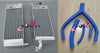 Yamaha YZ250 WR250 Aluminum Radiator & Blue Hoses (1990-1991)