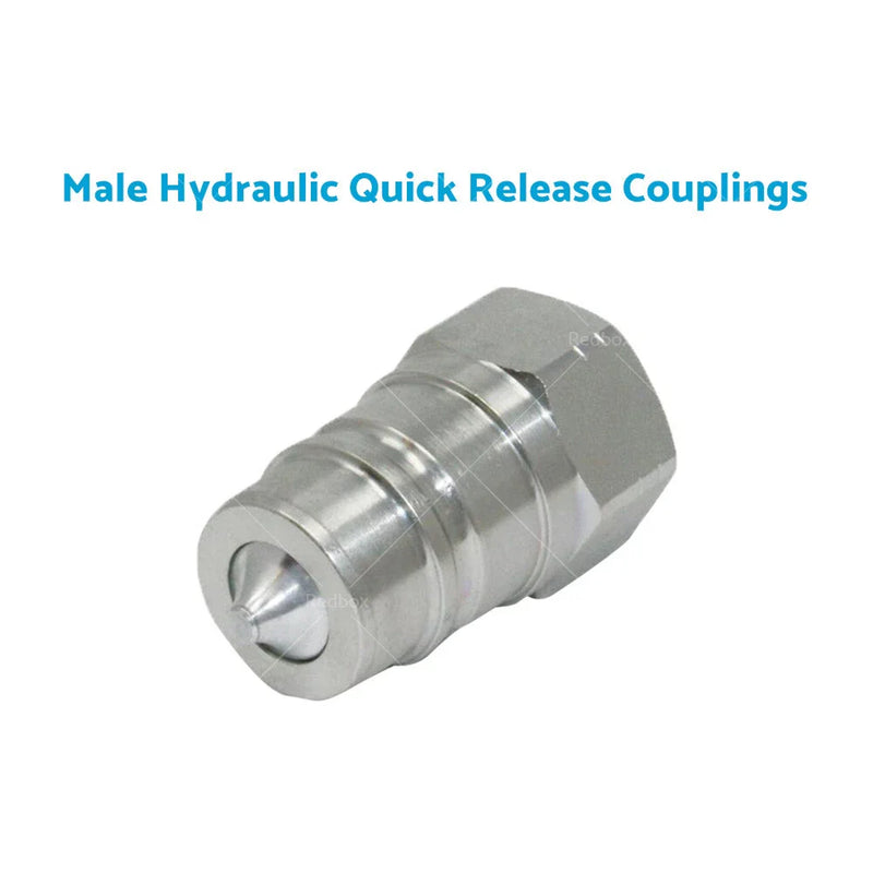 Tractor Loader 1/2" BSP Hydraulic Quick Release Coupling Pair
