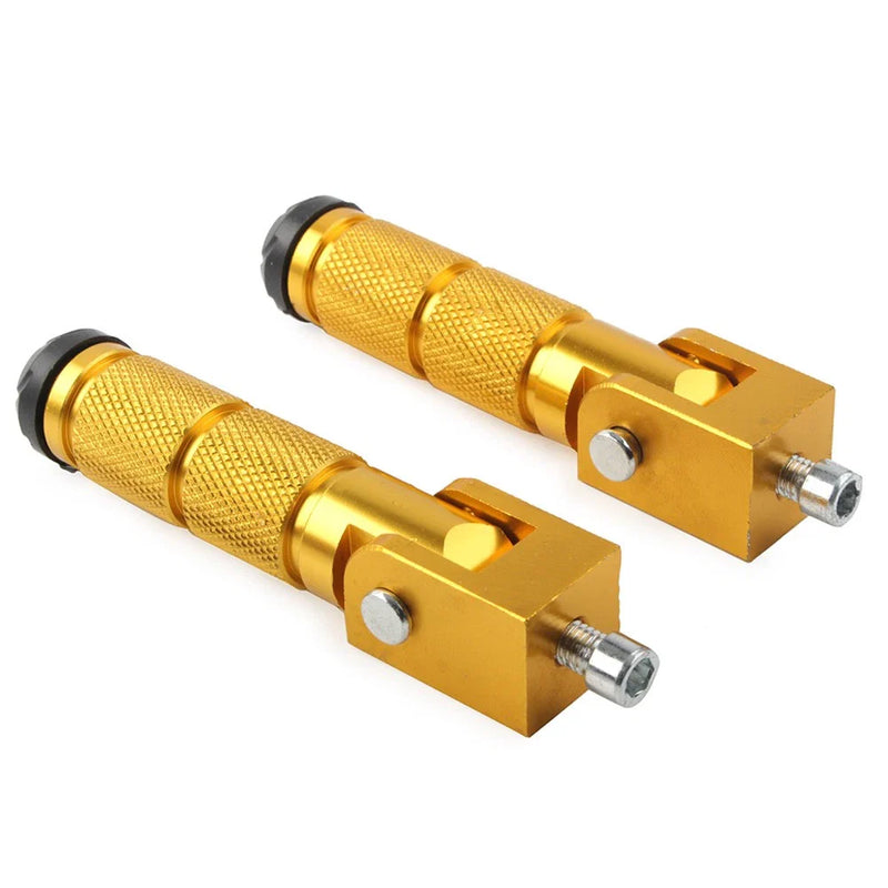 Electric Motor Bicycle ATV - Gold 8mm Folding Footpegs
