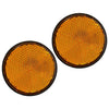 Honda & Kawasaki Motorcycles 4 x Yellow Front Fork Reflectors