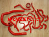 Toyota Supra MA70 MK3 (1986-1992) RED Silicone Radiator Hose 3.0L