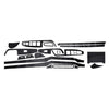 Hyundai Elantra Black Carbon Fiber Interior Decor Cover (2017-2023)
