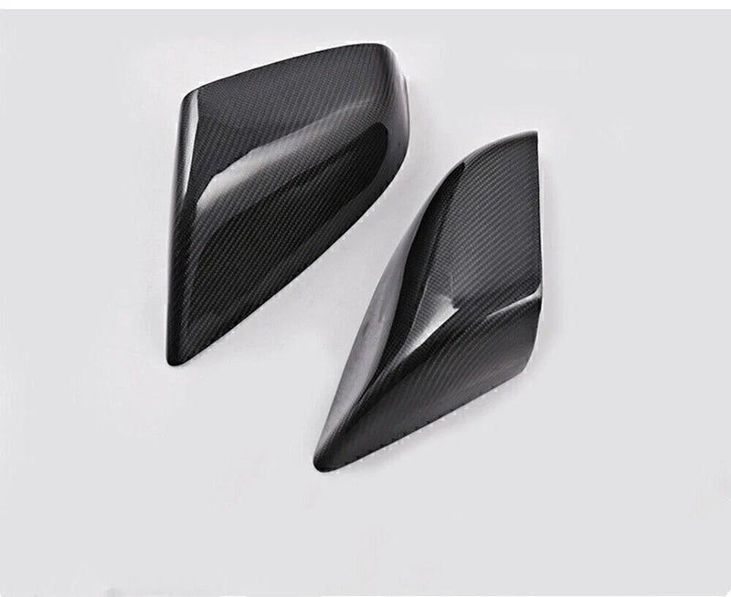 Tesla Model S Glossy Black Carbon Fiber Mirror Covers (2012-2020)