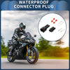 Kawasaki Suzuki Motorcycle Black 2 x Pin Waterproof Connector Plug
