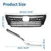 Honda Odyssey 2018-2020 Chrome Silver Tone 1 Set Front Upper Bumper Grille