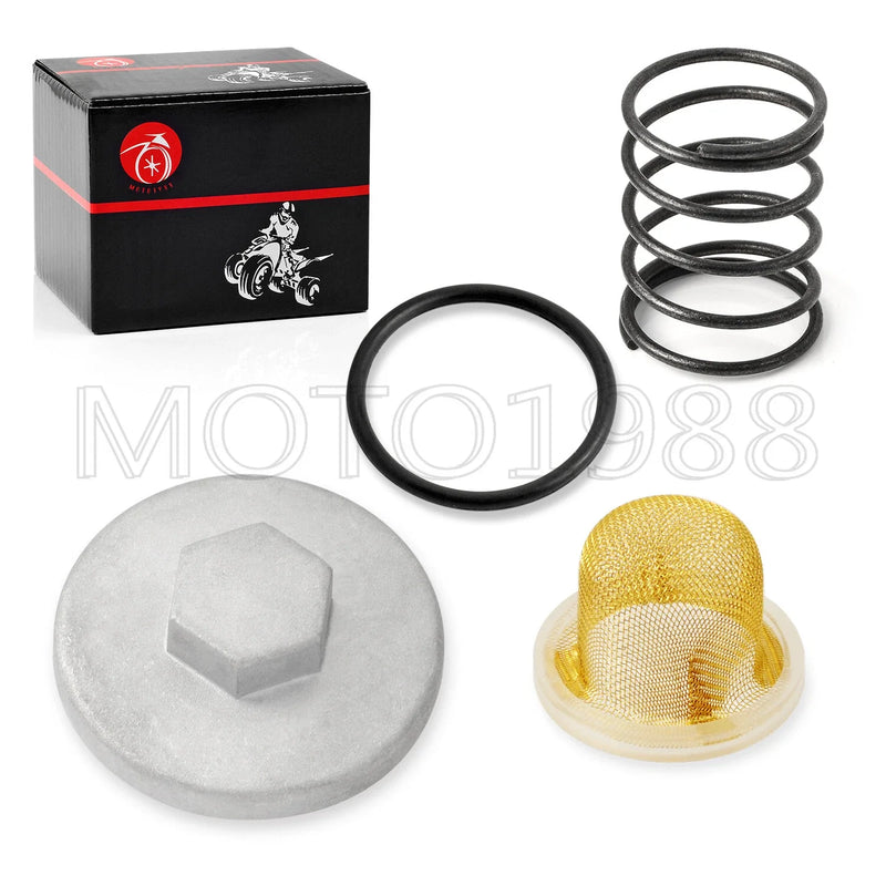Yamaha YFM200 / YTM225 Oil Drain Plug & Strainer Spring (1983-1985)