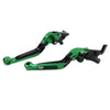 Yamaha YZF R1 (2009-2014) Green CNC Extendable Brake Clutch Levers
