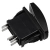 Car Rocker Switch Black ABS Blue LED Speaker Push Button
