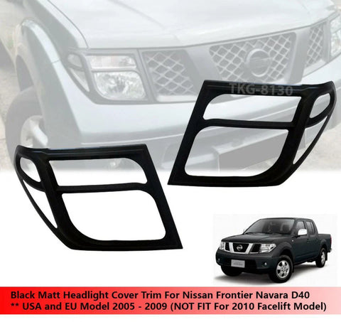 Nissan Navara D40 Headlight Covers (2005-2013)
