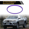 Toyota Tacoma (2016-2021) 4 Pcs Purple AC Vent Dashboard Decoration Rings