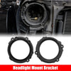 Jeep Wrangler TJ (1997-2006) Black 7" Round Headlight Mounting Bracket