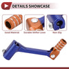 Bosuer Cheetah Blue Orange Foldable Gear Shifter Lever