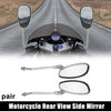 Kawasaki Honda Pair Motorcycle 10mm Screw Rearview Mirror Universal