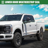 Ford F-250 2013-2016 Rubber Seal Black 2 x Pieces Window Weatherstrip