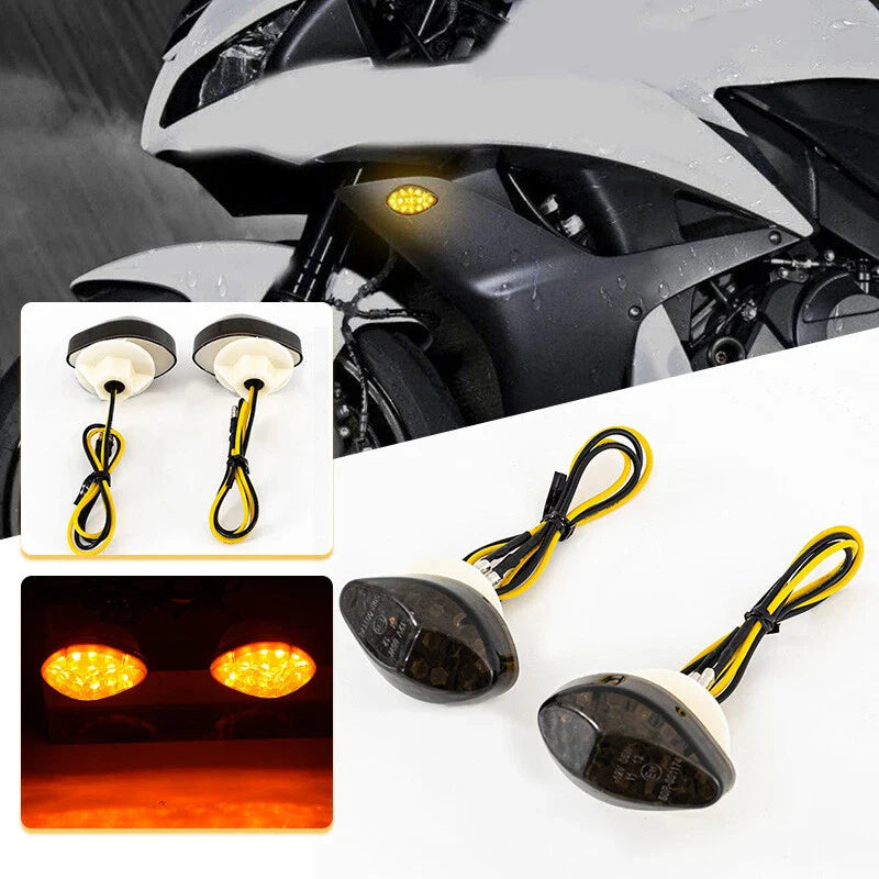 Honda CBR 1000 600 900 RR CB1000R LED Flush Mount Front Turn Signal Lights