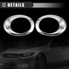 Ford (DS7Z17E811AA) Chrome Silver Tone Fog Light Bezel (2013-2014)