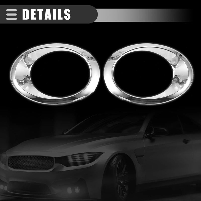 Ford (DS7Z17E811AA) Chrome Silver Tone Fog Light Bezel (2013-2014)