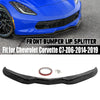 Corvette C7 Z06 Front Splitter Bumper Lip Spoiler Gloss Black (2014-2019)
