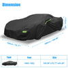 Chevrolet Corvette C8 with Zipper Black Waterproof Car Cover (2020 - 2022)