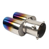 Universal Accessory Dual Steel Bluing Rear Exhaust Pipe Tail Muffler Tip