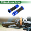 Motorcycle 7/8" 22mm Motorcycle Hand Grips Aluminum Alloy Blue