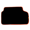 BMW X6 Series E71 SUV (2008-2014) Orange Trim AutoWin Black Floor Mats