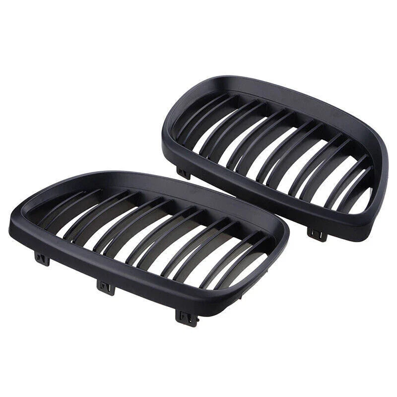 BMW E92 E93 328i 335i 3-Series Black L+R Front Kidney Grille (2007-2010)
