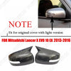 Mitsubishi Lancer EVO Side View Mirror Covers Carbon Fiber Look (13-16)