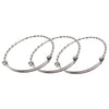Jewelry Making 10 x Stainless Steel Adjustable 2.5" Bangle Bracelets