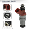 Toyota Camry Vista 1.8L (1990-1994) 1 Pc Wine Red Fuel Injector