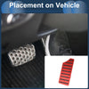 Honda Civic (2016-2023) - Red 1 x Piece Footrest Pedal Pad Cover