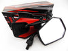 Honda CBX250RS Black Red Hex Soko Mirrors (1982-1983)