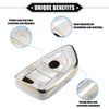BMW 3 4 5 6 7 Series TPU Gray 4 Buttons Remote Smart Key Fob Cover