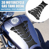 Motorcycle Black Universal 3D Gas Tank Decal 7.80x5.63