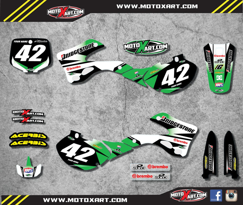 KX 125 / 250 Full Graphics Kit Decals (1999-2002)
