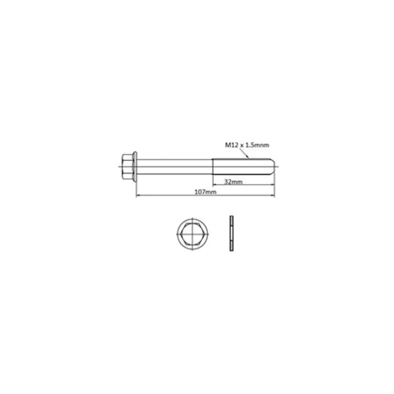 Mazda E2000 Engine Cylinder Head Bolt Set 4cyl 2.0L (1984-2006)