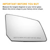 GMC Chevrolet Left Right White Mirror Glass Pair w/ Back Heated