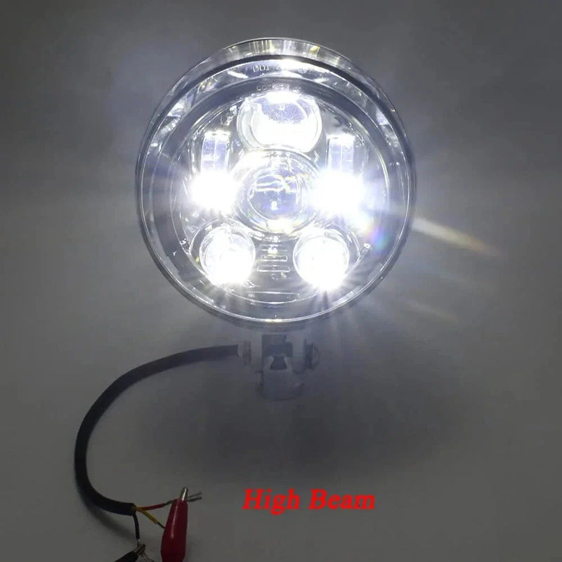Harley Low Rider, Fat Bob 5.75" Chrome LED Daymaker Bullet Headlight (2014-2023)