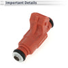 Honda Fit 1.4 8V (2003-2008) - 1 x No.16450-PWH-M01 Red Fuel Injector
