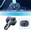Vehicle Bluetooth FM Transmitter Car Radio Adapter with USB Charger