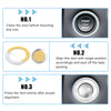Dodge Charger Challenger Engine Start Stop Button Cover Kit Silver Tone