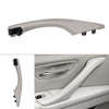 BMW 5 Series Gray Door Trim Pull Handle Left Side Real Leather (2010-2017)