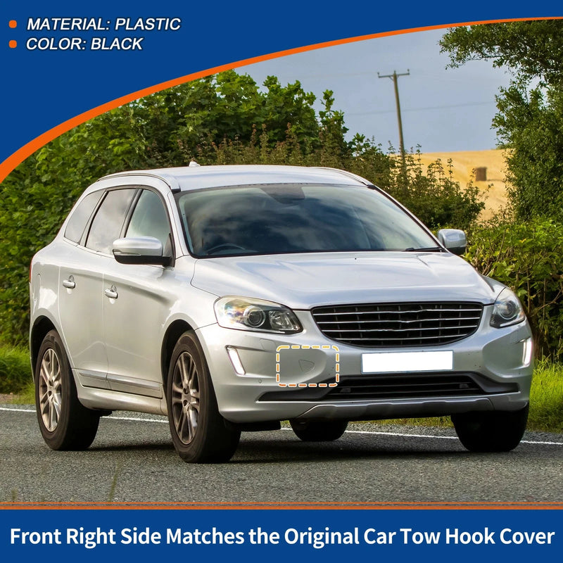 Volvo XC60 (2014-2017) Black Front Right Tow Hook Cover