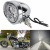 Harley Chopper Bobber 4.5" White LED Headlight