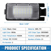 Nissan 1 Pair White LED License Plate Light Assembly